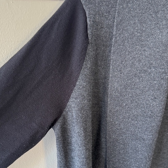 Ralph Lauren Women's Gray and Black Shawl Collar Open Front Cardigan - Picture 3 of 7